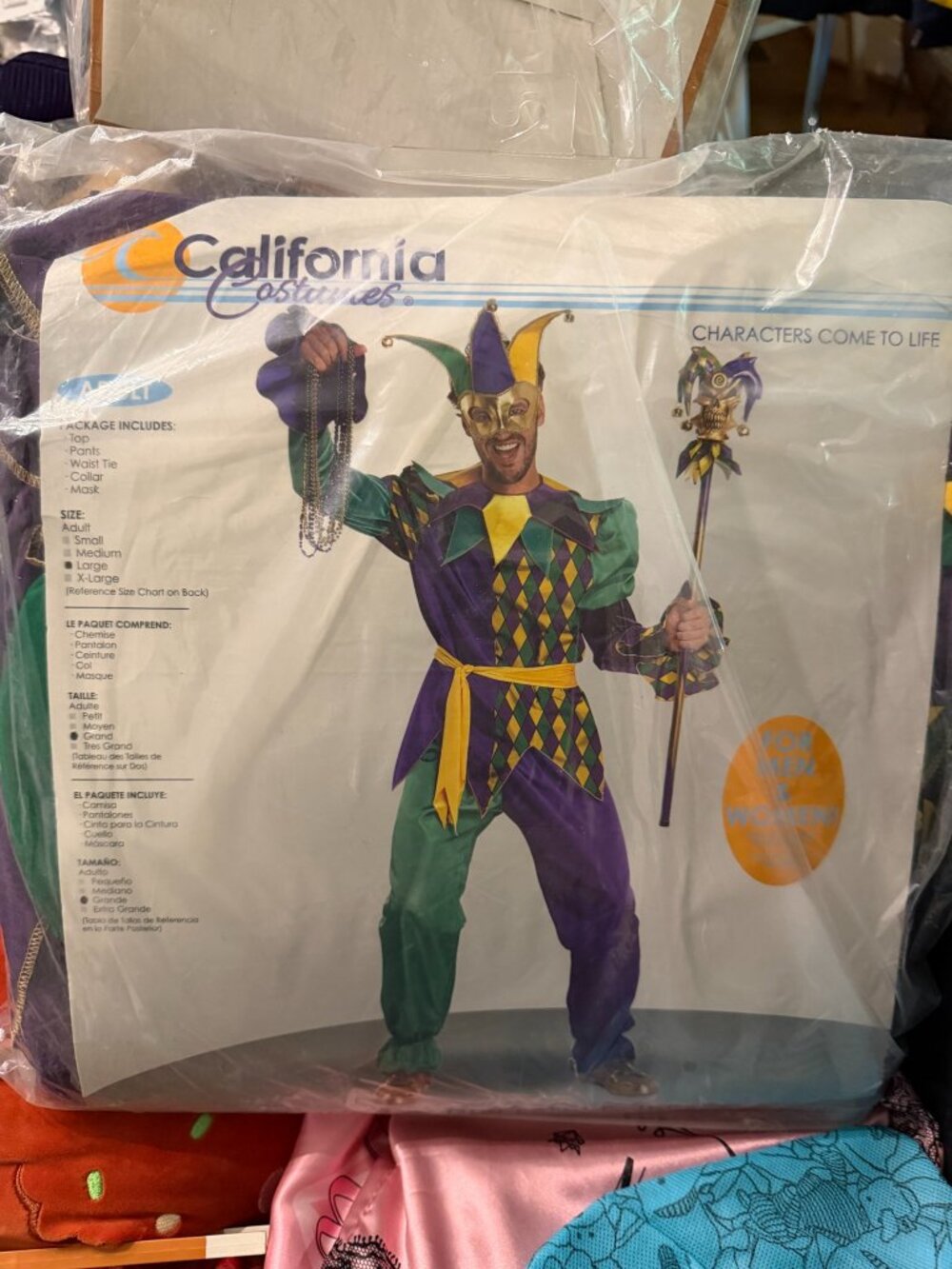 California Costumes Deluxe Mardi Gras Jester Adult Large